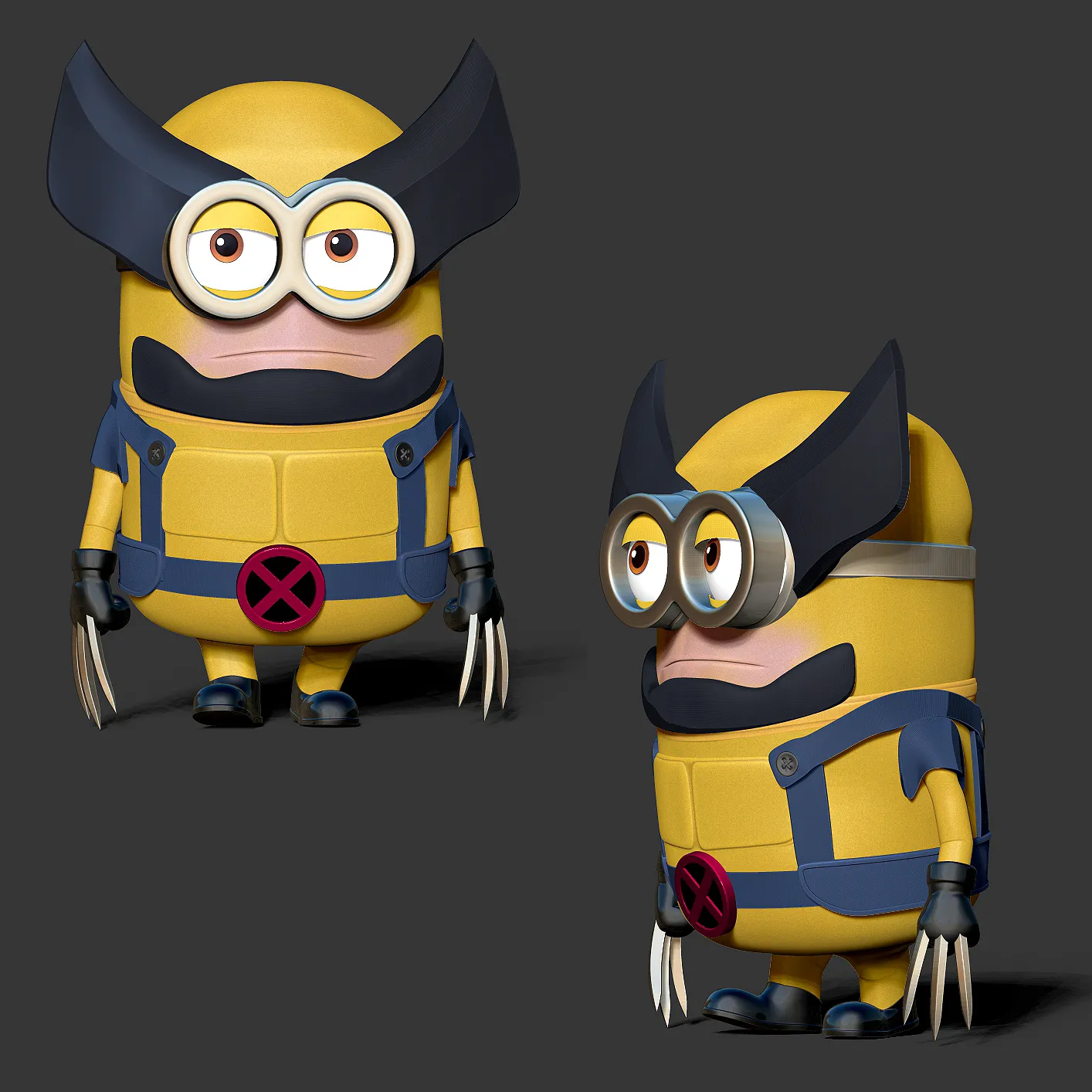 Minion Wolverine, statuina da assemblare